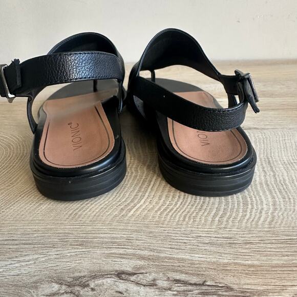 Vionic Ella Thong Sandal Black 9.5 WIDE - Picture 6 of 9